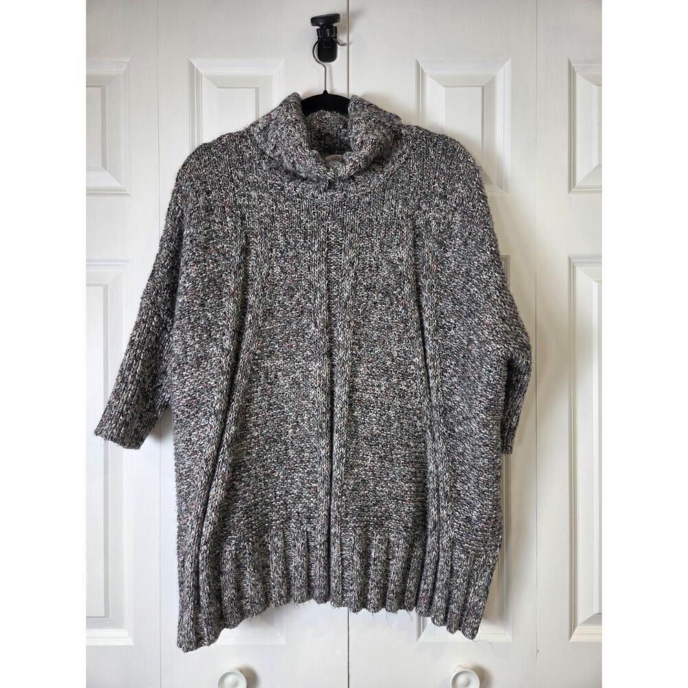 Matilda Jane Women Evening Stroll Sweater  M/L Oversized Chunky Knit Cowl Neck